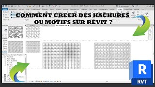 comment créer des hachures ou motifs sur revit [upl. by Ramyaj]