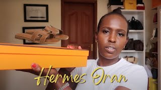 HERMES ORAN SANDALS  REVIEWSIZING  PRICE COMPARISON TO YSL TRIBUTE [upl. by Anaz]