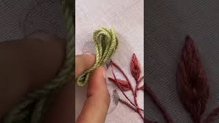 Cllocted flower embroidery tutorial for beginners embroidery flowerembroidery [upl. by Aivonas]