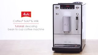 Caffeo® Solo® amp Milk  Tutorial descaling bean to cup coffee machine [upl. by Mossolb]