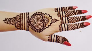 Beautiful Easy Mehndi design for EidSimple Mehandi designMehandi ka designMehandi Mehndi designs [upl. by Fifine]