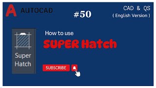 Autocad 50 Eng Version  How to use superhatch command [upl. by Doroteya]