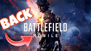 Great News Battlefield Mobile is coming back [upl. by Ahsiuqram]