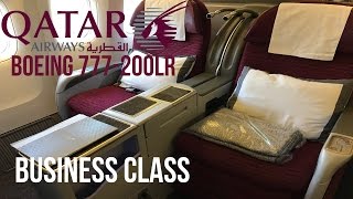 Qatar Airways Business Class Boeing 777200LR Doha to Los Angeles Review [upl. by Welcy378]