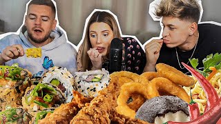 ASMR FOOD w Jeremstar amp Vlad Oltean 🍤 [upl. by Anahsak]