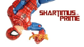 Marvel Legends SpiderMan Infinite Series 2015 Hobgoblin BAF Wave Toy Hasbro Action Figure Review [upl. by Kcitrap]