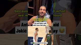 Ant and Gobert were shook 😭 via SneakerReporterX [upl. by Amsab]