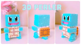 DIY Pokémon Quest Squirtle 3D Perler Tutorial [upl. by Sheryle]