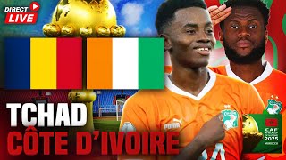 🔴TCHAD  COTE DIVOIRE 02  QUALIFICATIONS CAN 2025 MAROC [upl. by Nnairac]