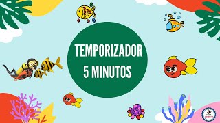 TEMPORIZADOR 5 MINUTOS  TIMER 5 MINUTES  DOCENCIA CLASES PAUSA [upl. by Aenehs874]