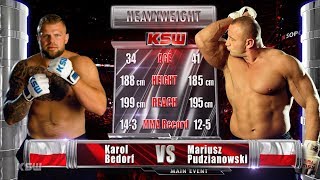 KSW Free Fight Karol Bedorf vs Mariusz Pudzianowski [upl. by Karl893]