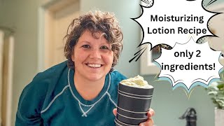 Two Ingredient Moisturizing Lotion Recipe The Only moisturizer our family uses Tallow Lotion [upl. by Ivanna]