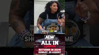 Willow Nightingale Wants To Be On AEW ALL IN 2024 Card [upl. by Aratas]