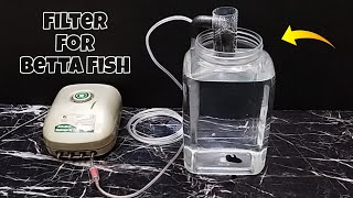 Betta fish tank filter DIY  Aerator airlift filter DIY  Aquarium filter DIY [upl. by Willing]