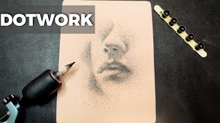 DOTWORK Techniques  FaceTattoo  For Beginners [upl. by Akimad]