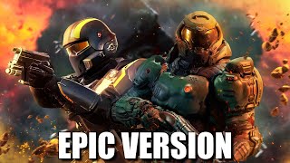 HELLDIVERS 2 x DOOM Theme The Only Thing They Fear Is LiberTea  EPIC VERSION [upl. by Mathew899]