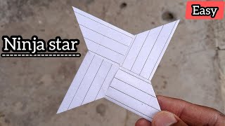 How to make a paper Ninja Star  Origami  Paper Ninja Star  Paper ka ninja star kaise banaen [upl. by Nala]