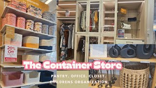 THE CONTAINER STORE PANTRY CLOSET amp ORGANIZING INSPO [upl. by Shaina]