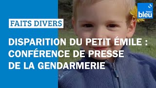 Mort du petit Émile au Vernet  conférence de presse de la gendarmerie [upl. by Acinorahs727]