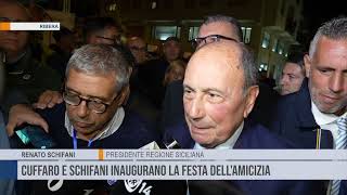 RIBERA Cuffaro e Schifani inaugurano la Festa dellamicizia [upl. by Killen481]