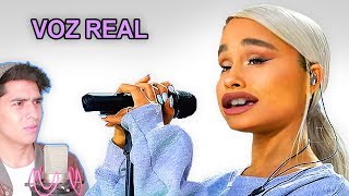 Escuchando la VOZ REAL de Ariana GRANDE sin AutoTune  Vargott [upl. by Annabal147]