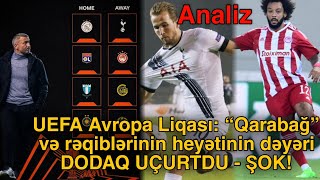 UEFA Avropa Liqası “Qarabağ” və rəqiblərinin heyətinin dəyəri DODAQ UÇURTDU  ANALİZ [upl. by Clemmy]