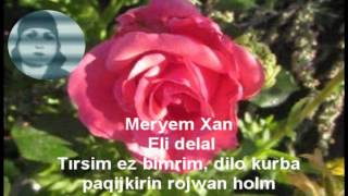 Meryem Xan Eli delal Tırsim ez bimrim dilo kurba [upl. by Hazrit126]