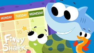 Days Of The Week  Kids Song  Finny The Shark [upl. by Analak]