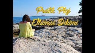 Pratik Plaj Elbisesi DikimiPratic Beach Dress Sewing [upl. by Rolfston]