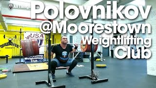 Vasiliy Polovnikov 320kg x2 Squat at Moorestown Weightlifting Club New Jersey [upl. by Aneertak]