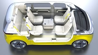 VW ID BUZZ INTERIOR REVIEW 2018 VW Campervan INTERIOR 2018 Electric VW ID REVIEW New CARJAM [upl. by Imer]