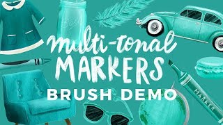 MultiTonal Markers  Bardot Brush  Awesome Brushes for Procreate [upl. by Chlori]