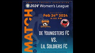 AFA Womens League  De Youngsters FC vs Lil Soldiers FC [upl. by Erusaert]