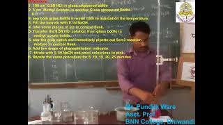 Kinetics To determine the rate constant for the hydrolysis of an ester using HCl as catalyst [upl. by Okram]