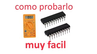 ✅ Como probar INTEGRADOS Electrónicos muy fácil [upl. by Kraul]