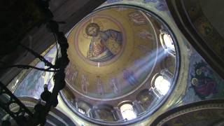 Jerusalem Church of the Holy Sepulchre Catholicon and Omphalos [upl. by Azeria]