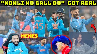 KOHLI WICKET CELEBRATION 😂😂 ROHIT SHARMA BOWLING  IND VS NED 2023 WC [upl. by Madalena254]