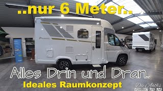 Das WohnmobilRaumwunder unter 6 Meter👌Mooveo TEI 60 FB Tolles BAD Super Dusche und Vollausstattung✌ [upl. by Llerrahs126]