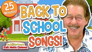 BACK to SCHOOL Songs  25 MInutes of Fun Back to School Songs for Kids  Jack Hartmann [upl. by Teddy]