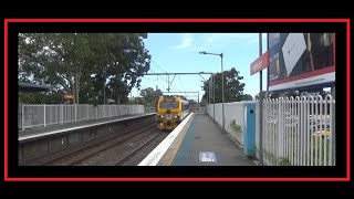 Ingleburn Station Featuring Track Inspection Vehicle 03 01 2024 [upl. by Marve456]