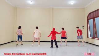 Señorita Cha Cha Line DanceChoreo by Jin Sook KwangKORLyLy [upl. by Debbie530]