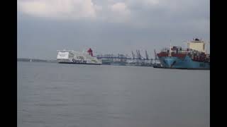 Stena Line heading to Holland from Harwich [upl. by Nohpets]