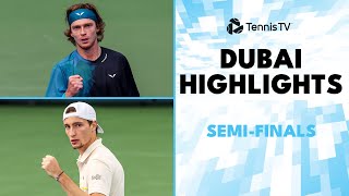 Rublev vs Bublik Drama Medvedev Faces Humbert  Dubai 2024 SemiFinal Highlights [upl. by Eiryt]