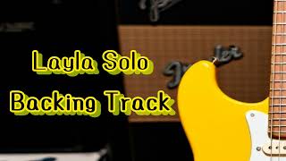 Layla Eric Clapton Solo Backing Track  Standard Tune [upl. by Enieledam]