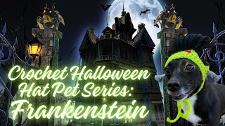 🖤 Crochet Halloween Hat Pet Series FRANKENSTEIN Frankenstein Hat Crochet Tutorial for DogsCats 🖤 [upl. by Lipscomb659]