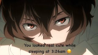 Unedited Dazai Osamu Clips S1S2  bungoustraydogs clips  anime clips dazai bsd animeclips [upl. by Ybbed854]