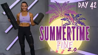 20 Minute Foam Roller Stretch Sydney Cummings  Summertime Fine 20  Day 42 [upl. by Ikik]