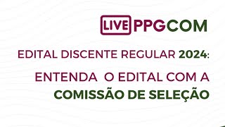 Live Entenda o Edital da Seleção do Mestrado em Comunicação da UFMT [upl. by Rephotsirhc]