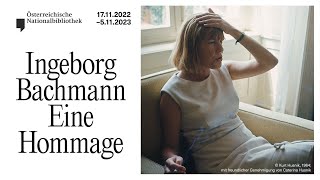 quotIngeborg Bachmann Eine Hommagequot  Trailer [upl. by Belsky]