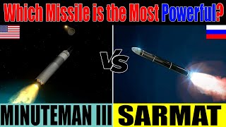 RS28 Sarmat vs LGM30 Minuteman III COMPARISON  Intercontinental Ballistic Missiles [upl. by Elia435]